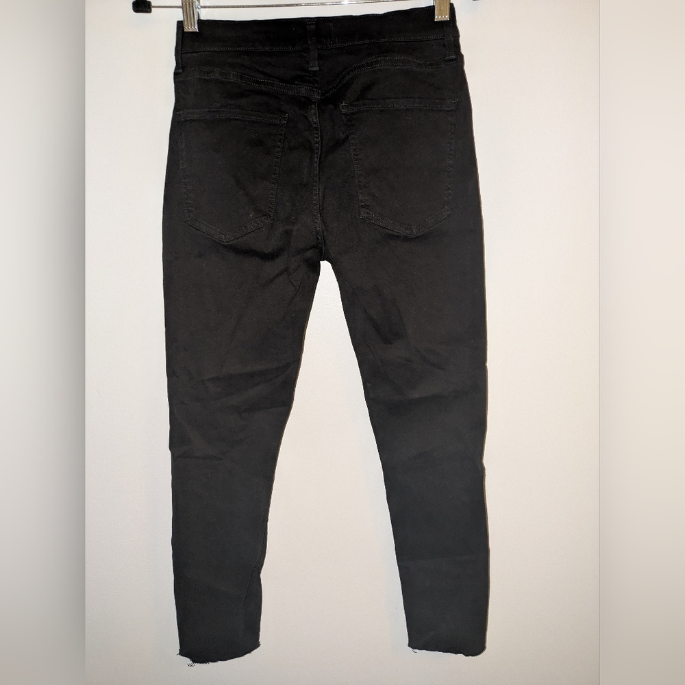 Agolde Sophie Crop High Waist Rise Skinny Jean Black Size 28 Stretchy Comfy $158 - Picture 8 of 8